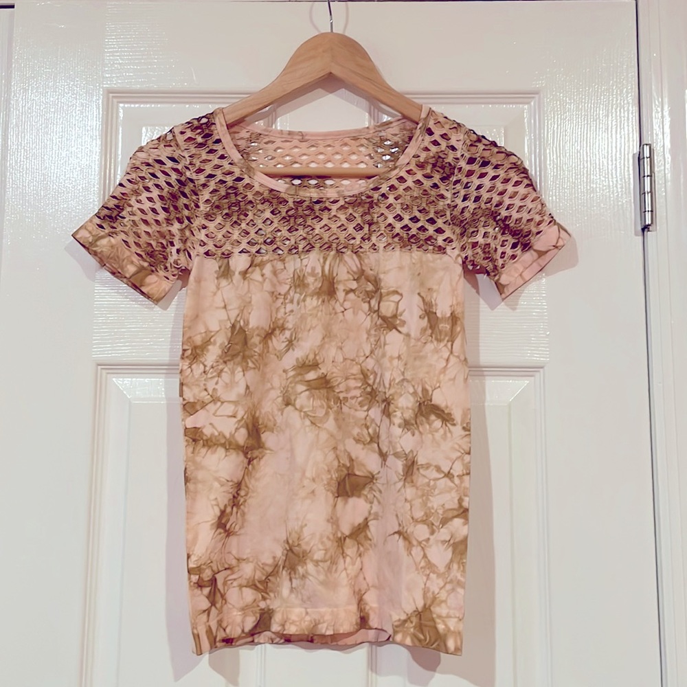 Tie Dye Cut-Out Shirt NWOT